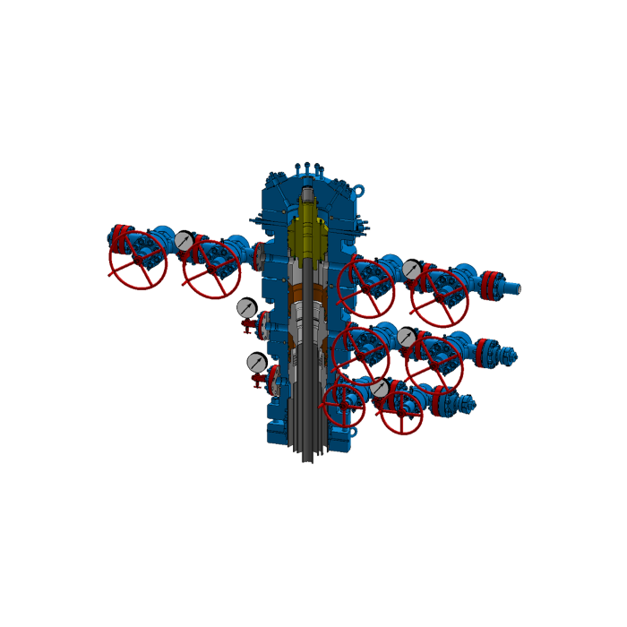 Устройство обвязки устья скважины (моноблок)